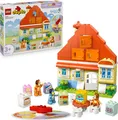 Produktbild: LEGO DUPLO Bluey: Blueys Familienhaus mit Memory-Spiel - Lernspielzeug für Kleinkinder - Inkl. 3 Minifiguren, aufklappbare Fenster und Brettspiel - Geschenk für Jungen & Mädchen ab 3 Jahren - 10459