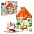 Produktbild: LEGO DUPLO Bluey: Blueys Familienhaus mit Memory-Spiel - Lernspielzeug für Kleinkinder - Inkl. 3 Minifiguren, aufklappbare Fenster und Brettspiel - Geschenk für Jungen & Mädchen ab 3 Jahren - 10459