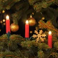Produktbild: NARVA Lichterkette für Christbaum 30 Kerzen rot Beleuchtung warmweiß innen 17,4m