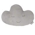 Produktbild: roba Kuschelkissen in Wolken Form - roba Style - Weiches Dekokissen für Baby- & Kinderzimmer - für Mädchen & Jungen - Grau