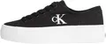 Produktbild: Calvin Klein Damen Vulcanized Sneaker Flatform Low Top, Schwarz (Black/Bright White), 38
