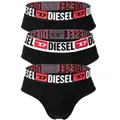 Produktbild: DIESEL Herren Slips, 3er Pack - UMBR-ANDRETHREEPACK, Briefs, Cotton Stretch, einfarbig Schwarz S