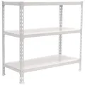 Produktbild: PROREGAL® Schwerlastregal Schwerlastregal BABY METAL SHARK, 90x120x40cm, Weiß, Erhältlich mit Spanplatten oder Stahböden in vielen Dimensionen weiß 120 cm x 90 cm x 40 cm