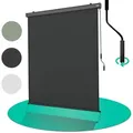 Produktbild: Strattore Balkonsichtschutz Ausziehbare Senkrechtmarkise Markise 200 x 250 cm - Anthrazit 200 cm x 250 cm