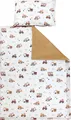 Produktbild: TupTam Kinder Bettwäsche Gemustert 2-Teilig Wendebettwäsche, Farbe: Baufahrzeuge / Bagger / Beige / Kakaobraun, Größe: 135x100 cm
