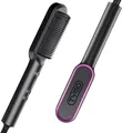 Produktbild: TYMO Glättbürste, Haarglättungsbürste, Glättungskamm 130°C-230°C, Schwarz, Haare