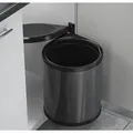 Produktbild: Hailo Mülleimer Küche Einbau ab 40cm Schrank Bad Kosmetikeimer 1x 15 L - Grau