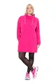 Produktbild: Ulla Popken Damen Sweatkleid, Stehkragen, Langarm, Taschen Casual Dress, Magentapink, 46-48 EU
