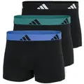 Produktbild: adidas Sportswear Trunk Active Flex Cotton (3er Pack) elastischer Logo-Bund, ohne Eingriff, Single Jersey-Qualität schwarz M