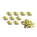Produktbild: Idena 31893 - Baumkerzenhalter für den Weihnachtsbaum, 10 Stück in Gold, Vintage Kerzenhalter aus Metall, mit Clip für Äste bis 1,5 cm Dicke