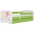Produktbild: Raumhirsch Furniture Kinderbett, Grün, Holzwerkstoff, 1-Sitzer, 1 Schubladen, Rechteckig, 80x180 cm, FSC 100%, Kinder- & Jugendzimmer, Kindermöbel, Kinderbetten, Kindereinzelbetten