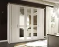 Produktbild: Kleiderschrank weiße Pinie- & Trüffel - Breite ca. 241 cm, fünf Türen