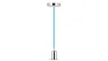 Produktbild: Lampa dekoracyjna wisząca oprawka chrom + przewód niebieski dł:1000mm E27 max 60