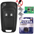 Produktbild: Funk Fernbedienung Gehäuse für OPEL Klapp Schlüssel + Mikrotaster + Batterie