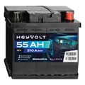 Produktbild: HeyVolt Autobatterie 12V 55Ah 510A Hochleistungs-Blei-Säure-Batterie, Langlebig, Kompatibel mit PKW