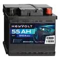 Produktbild: HeyVolt 55Ah 12V Start Autobatterie ersetzt 46Ah 50Ah 52Ah 554400053