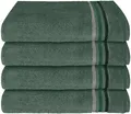 Produktbild: Schiesser Handtücher Skyline Color aus 100 % Baumwolle mit eleganter Streifenbordüre, Frottier (Set, 4-St), MADE IN GREEN by OEKO-TEX®