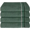 Produktbild: Schiesser - Handtuchset Skyline Color - 4-teilig - 50 X 100 Cm - Dunkelgrün