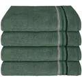 Produktbild: Schiesser Handtuchset, Dunkelgrün, Textil, 50x100 cm, Badtextilien, Handtücher