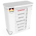 Produktbild: ® Tablettenbox 7 Tage | MADE IN GERMANY | Pillendose mit 4 Fächer - morgens m...