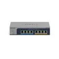 Produktbild: NETGEAR 8-Port Ultra60 PoE Multi-Gigabit Ethernet Plus Smart Switch (MS108TUP): Managed, mit 4 PoE++ und 4 PoE+ bei 230 W, optionales Insight Cloud Management, Desktop- oder Wandbefestigung MS108TUP-100EUS