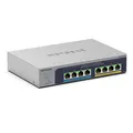 Produktbild: NETGEAR 8-Port Ultra60 PoE Multi-Gigabit Ethernet Plus Smart Switch (MS108TUP): Managed, mit 4 PoE++ und 4 PoE+ bei 230 W, optionales Insight Cloud Management, Desktop- oder Wandbefestigung