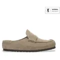 Produktbild: Birkenstock für Herren. 1029675 Leder-Clogs Naples Wrapped (Reguläre Passform) taupe (44), Wohnung, Keine, Lässig