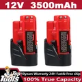 Produktbild: 2x AKKU Für Milwaukee M12B3 M12 12V Lithium XC 3.5 M12B4 48-11-2460 48-11-2401