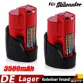 Produktbild: 2X Für Milwaukee ORIGINAL 3,5 Ah Li-Ion 12V Akku M12B3 C12 4932451388 M12B3 AKKU
