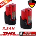 Produktbild: 2x 3.5AH 12V Li-ion Akku für Milwaukee für M12 M12B2 48-11-2402 48-11-2401 /2440