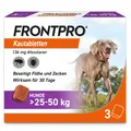 Produktbild: FRONTPRO® Kautablette gegen Zecken und Flöhe für Hunde (>25-50kg)