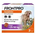 Produktbild: FRONTPRO 136 mg Kautabletten für Hunde 25 - 50 kg · 3 St · PZN 18654305 8023209