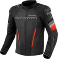 Produktbild: SHIMA Solid 2.0 wasserdichte Motorrad Textiljacke, schwarz/rot, 3XL