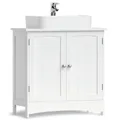 Produktbild: VASAGLE Waschbeckenunterschrank Waschtischunterschrank Badezimmerschrank verstellbare Ablage, 2 Fächer, mit 2 Türen, Breite 60cm