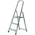 Produktbild: Krause - Corda Alu Trittleiter Aluleiter Stehleiter Klappleiter 3 Stufen 000712