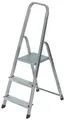 Produktbild: Krause CORDA Alu Stufen Stehleiter Haushaltsleiter 1 x 3 Stufen Höhe 1,25 m