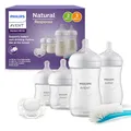 Produktbild: Philips AVENT Babyflaschen Natural Response, Geschenkset für Neugeborene – 4 Babyflaschen, ultra soft Schnuller und Flaschenbürste, Babys von 0–12 Monaten und älter (Modell SCD838/11)