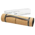 Produktbild: Kintex Kork Yogamatte mit Tragegurt, 183 cm x 61 cm, Gymnastikmatte, Pilates, Fitness, rutschfest und flexibel, 4 mm Dicke