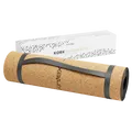Produktbild: Kintex Kork Yogamatte mit Tragegurt Gymnastikmatte Pilates Fitness 6 mm flexibel