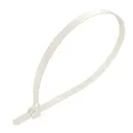 Produktbild: intervisio Kabelbinder Wiederverschließbar, 540mm x 7,6mm, weiß - neutral - natural, Extra Lang, 100 Stück, Wiederlösbar, Wiederverwendbar