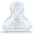 Produktbild: NUK First Choice+ Baby Bottle Teat, 0-6 Months, Silicone with Medium Feed Hole, Anti-Colic, 2 Count