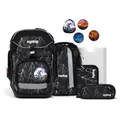 Produktbild: ergobag PACK Set Schulranzen-Set Super ReflektBär, 6-teilig Schwarz Weiß 20 Liter