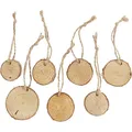Produktbild: Creativ Company Holzscheiben mit Loch, D 35-45 mm, Dicke, 7 mm, 7 Stk | 50281