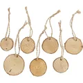 Produktbild: Holzscheiben Mit Loch, 35-45 mm, 7 mm, 7 Stck, 1 Pck.