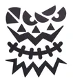 Produktbild: creativ company Sticker Halloween Gesichter, selbstklebend
