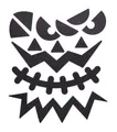 Produktbild: creativ company Halloween Gesichter Sticker 15x16.5 cm Grusel Deko Aufkleber