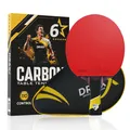 Produktbild: Tischtennisschläger Carbon | 6 Sterne | Schneller, Stärker, Präziser | Offens...