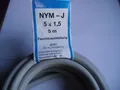 Produktbild: 5m Feuchtraumkabel Stromkabel Elektrokabel Mantelleitung NYM-J 5x1,5
