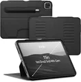 Produktbild: ZUGU iPad Pro 11 Hülle 2022/2021 / 2020/2018 4. / 3. / 2. / 1. Generation schlanke Schutzhülle 8 Winkel-Ständer magnetisch, Aufladen iPad Stiftes Auto Sleep/Wake Up [ iPadPro 11 Schwarz ]