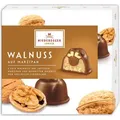 Produktbild: Niederegger Marzipan Walnuss auf Marzipan, Pralines, 6 Stück, mit Vollmilchschokolade, einzeln verpackt, 102 g